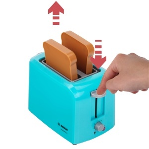 Toaster pentru copii Theo Klein Bosch, cu functie mecanica, 15 cm x 12 cm x 10,5 cm - Img 4