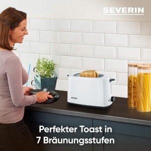 Toaster SEVERIN AT 2286 AlbNegru 700W Cu Brotchenaufsatz - Img 3