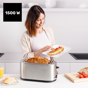 Toaster Taurus Mytoast Duplo Legend 1500W, 2 fante mari, 7 trepte de rumenire - Img 2
