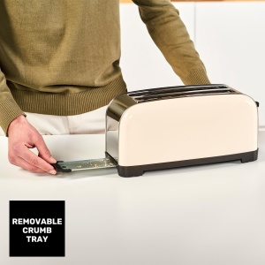 Toaster Taurus Vintage Creme, 1500W, 2 fante lungi, 7 niveluri de rumenire - Img 7