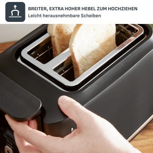 Toaster Tefal TT533811, 2 fante, 7 niveluri rumenire, negru - Img 6