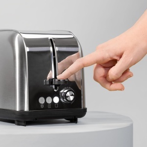 Toaster vertical Cecotec Toastin Time 850 Inox Lite 850W 2 felii fante largi 38 cm functie dezghetare - Img 5
