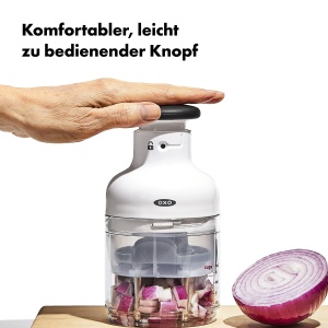 Tocator manual OXO Good Grips lama din otel inoxidabil recipient cu marcaje de masurare - Img 4