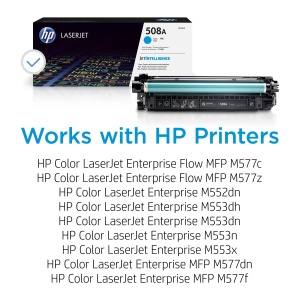Toner Original HP 508A (CF361A) Cyan pentru LaserJet Enterprise M552dn, M553, M577 - Img 2