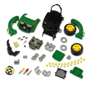 Tractor cu motor John Deere, 56 piese, pentru copii de la 3 ani - Img 4