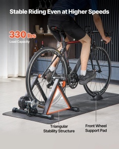Trena pentru bicicleta VEVOR HS-QX-009AK, 6 niveluri de rezistenta, negru - Img 6