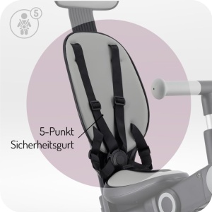Tricicleta MoMi SOLIVIA, 4 in 1, pliabila, pentru copii de la 1 an, capacitate 25kg - Img 3
