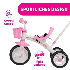 Tricicleta pentru copii Chicco U-GO 2in1 tricicleta pentru fete si baieti cu maner reglabil pe inaltime centura de siguranta si cos de depozitare max  - Img 8