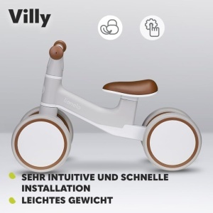 Tricicleta pentru copii LIONELO VILLY, 12-36 luni, greutate maxima 30 kg, usoara - Img 8