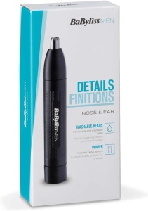 Trimmer BaByliss E650E Nas si Urechi Sistem 2 Lame Negru - Img 6