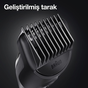 Trimmer barba Braun BT3341 NegruVerde 39 setari lungime lame durabile - Img 4