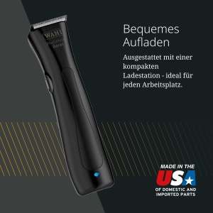 Trimmer contur Wahl Stealth Beret, profesional, negru, cablu si fara cablu - Img 6