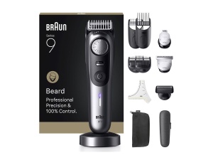 Trimmer de barba Braun Series 9 BT9560, 180 min autonomie, 52 lungimi, crom - Img 3