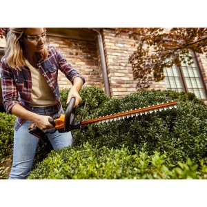 Trimmer de gard viu fara fir WORX WG261E.9 - Trimmer de gard viu si arbusti cu lungime lama de 44 cm - Distanta dintilor de 16 mm - Ideal pentru garduri vii inalte - Usor si compact - Compatibil PowerShare - Fara baterie si incarcator - Img 3