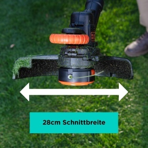 Trimmer de iarba BLACKDECKER BCST918B, 28 cm, AFS, 18V - Img 4