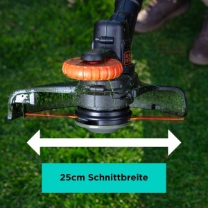 Trimmer de iarba BLACKDECKER BCSTR918B 18V, 25 cm, Telescopica, 2 in 1 - Img 4