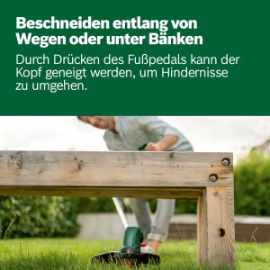 Trimmer de iarba Bosch UniversalGrassCut 18V-26, ergonomic, cu funtie IntelliFEED - Img 5