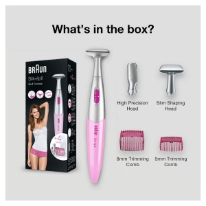 Trimmer de precizie Braun Silk-epil FG1100 pentru zona bikinilor Roz - Img 5