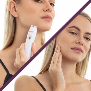 Trimmer facial pentru femei Wahl, design compact, rosu, acumulator - Img 6