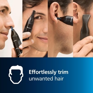 Trimmer Nas si Urechi Philips NT565016, tehnologie PrecisionTrim, complet lavabil - Img 2