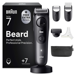 Trimmer pentru barba Braun Series 7 BT7525, kabellos, 40 lungimi, gri