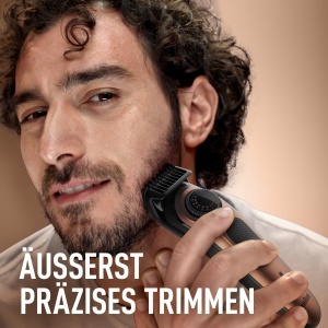 Trimmer pentru barba King C. Gillette PRO, 40 lungimi, 80 min autonomie, otel inoxidabil - Img 2