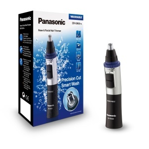 Trimmer pentru nas si urechi Panasonic ER-GN30, 2 lame, hypoalergenic, negru