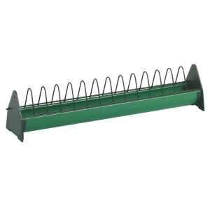 Trog pentru furaje Kerbl 50 x 7 cm din plastic rezistent cu gratar pentru pui
