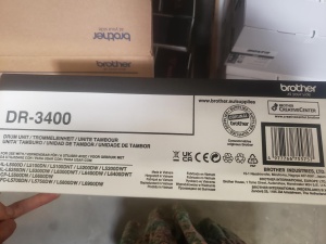 Tromela Originala Brother DR-3400 pentru HL-L6250DN, HL-L6300DW, 30000 pagini, Negru