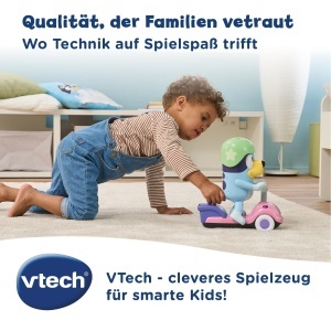 Trotineta interactiva VTech Bluey, 3-6 ani, cu 3 moduri de joaca - Img 4