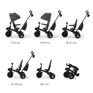Trotineta Kinderkraft Aveo 2 PRO 6in1, Verde, Klappbar - Img 3