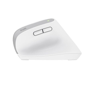 Trust Bayo+ Mouse Vertical Reincarcabil Bluetooth + RF 2.4GHz, Prevenirea Bratului Mouse-ului/Cotului de Tenis (Sindromul RSI), 50% Plastic Reciclat, Mouse Ergonomic Wireless PC, Laptop, Mac - Alb - Img 10