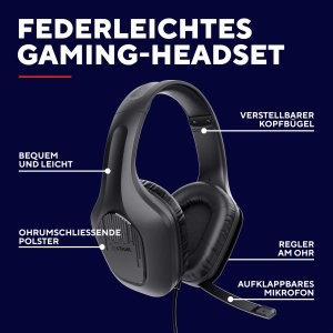 Trust Gaming GXT 418 Rayne Gaming Headset Negru Driveri 50 mm Compatibil Multiplatforma - Img 2