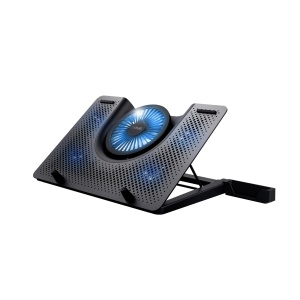 Trust Gaming Laptop Cooler GXT 1125 Quno Cooling Pad, Cooler Stand, Iluminare LED, 5 ventilatoare, previne supraincalzirea, pentru laptopuri/notebook-uri/Macbook-uri de pana la 17.3 inci