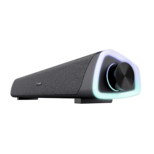 Trust Liro Soundbar PC Speaker 12W, Difuzoare stereo pentru computer cu iluminare LED RGB, Jack 3.5mm AUX, USB Operation Sound Bar pentru PC Laptop Desktop Tablet Smartphone TV, Negru - Img 11
