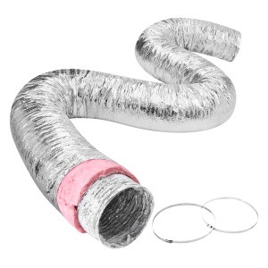 Tub flexibil VEVOR OW258 76m diametru 258mm izolatie termica R-6 aluminiu 3 straturi