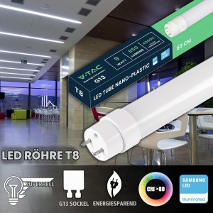 Tub LED V-TAC 60 CM T8 G13 7,5W 850 Lumen cu Chip Samsung, Lumina Neutral Alba 4000K - Img 7