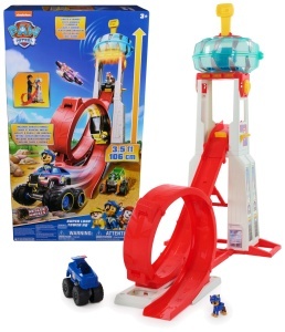 Turn de salvare PAW Patrol Superloop, 1 metru, cu efecte de lumina si sunet, inclus Chase