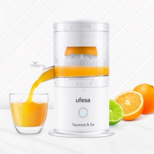 Ufesa Squeeze Go White Storcator Electric Portabil 200ml USB Reincarcabil BPA-Free - Img 3