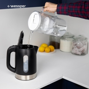 Ulcior cu filtru de apa Wessper 3 L, Set ulcior de apa si 2 cartuse filtrante, compatibil cu Brita Maxtra, carafa de apa pentru apa potabila cu filtru de schimb - alb - Img 9