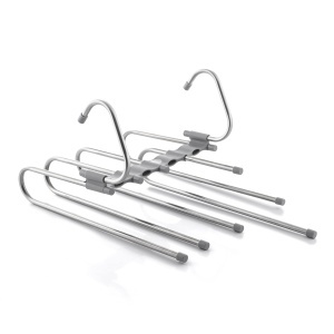 Umeras multifunctional InnovaGoods 5-in-1, design pliabil, gri-silver, din polipropilena si otel inoxidabil