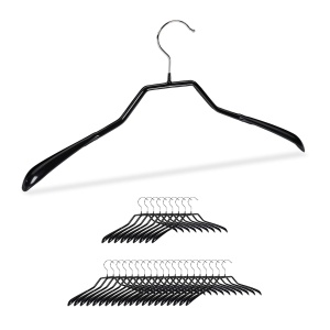 Umerase pentru costume Relaxdays, set 30 bucati, metal, rutschfest, negru