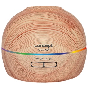 Umidificator cu difuzor de arome Concept Perfect Air ZV1005, 40 mlh, 300 ml, lemn deschis