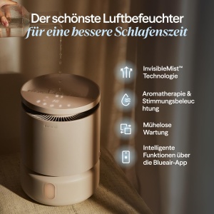 Umidificator de aer Blueair DreamWell, 48h, fara ceata, tehnologie InvisibleMist, bej - Img 2
