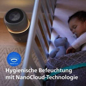 Umidificator Philips NanoCloud HU560003, 4.5L, Negru, pentru camere de pana la 50m - Img 5