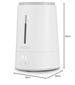 Umidificator ZEEGMA Vers IONI cu functie de ionizare a aerului si aromaterapie, 260 ml/h, Higrometru, Senzor de umiditate, Temporizator integrat, 4 moduri de umidificare, Eficient energetic - Img 9