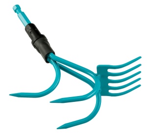 Unealta de gradinarit Gardena combisystem 2-in-1, turcoaz-negru, 9 cm