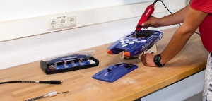 Unealta de slefuit si gravat Einhell TC-MG 135 E, 135W, 189 piese, cu suport telescopic - Img 2