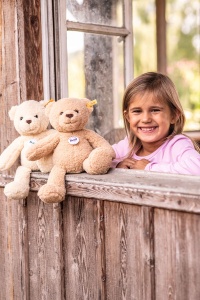 Ursulet de plus Steiff Mila 30 cm vanilie, blonda de toamna - Img 2