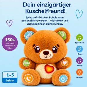 Ursulet interactiv VTech Baby Spielspa-Barchen, personalizabil, 150 melodii - Img 2